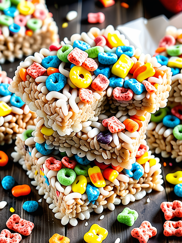 how to make rice crispy treats with fruity pebbles