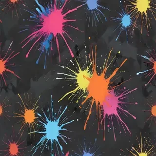 transparent paint splatter