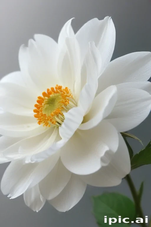 white flower transparent