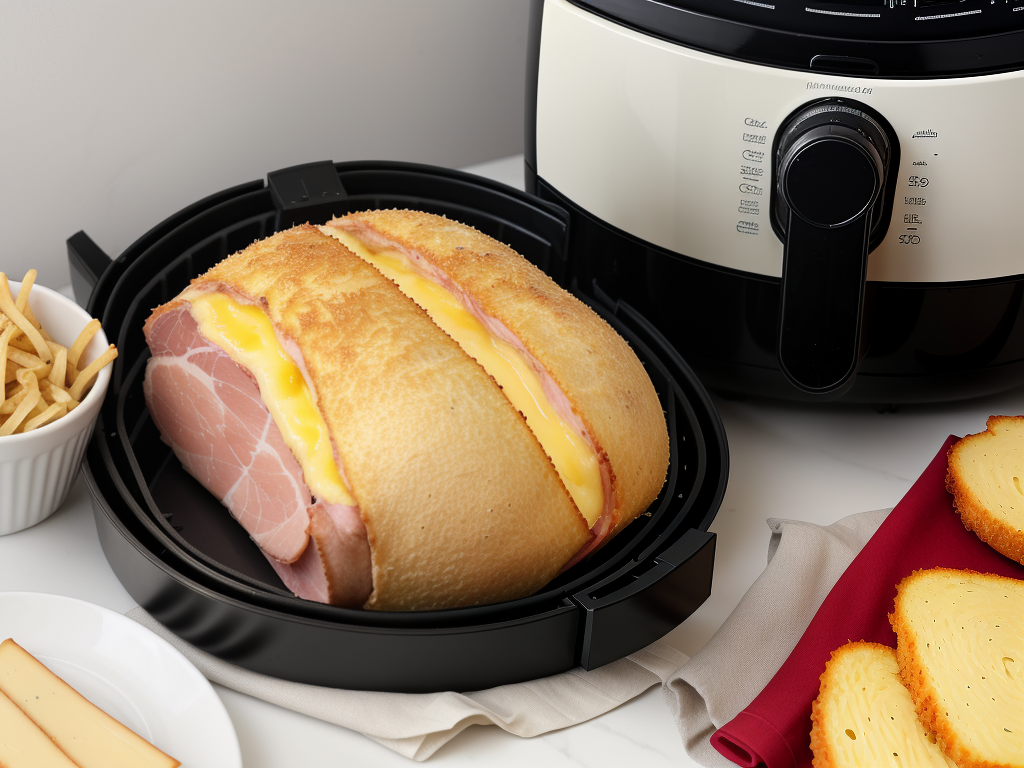 air fryer ham and cheese