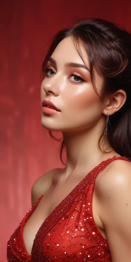 sparkly red background