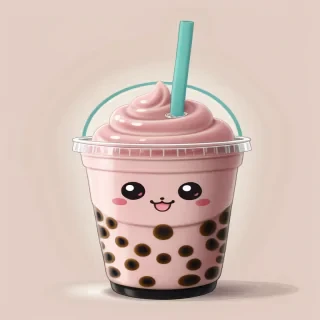 cute boba tea