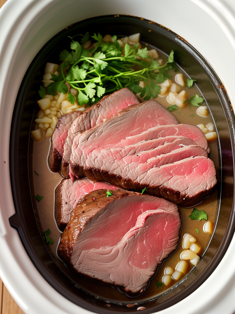 sirloin tip recipe in crock pot