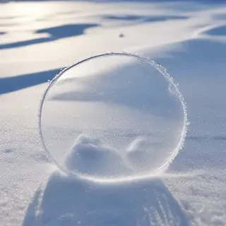 transparent snow