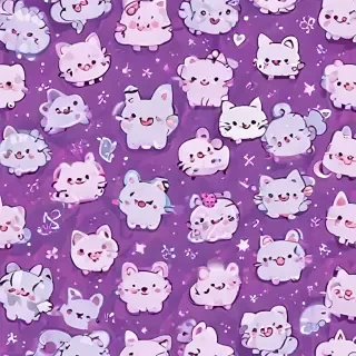 kawaii purple wallpaper
