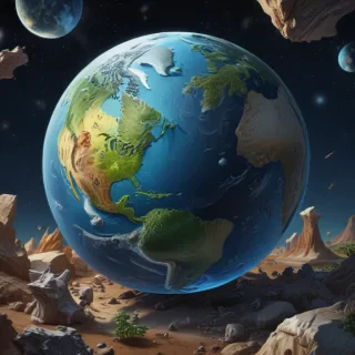cartoon picture of planet earth