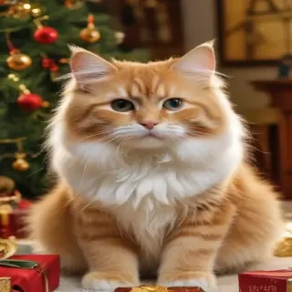 christmas images cats