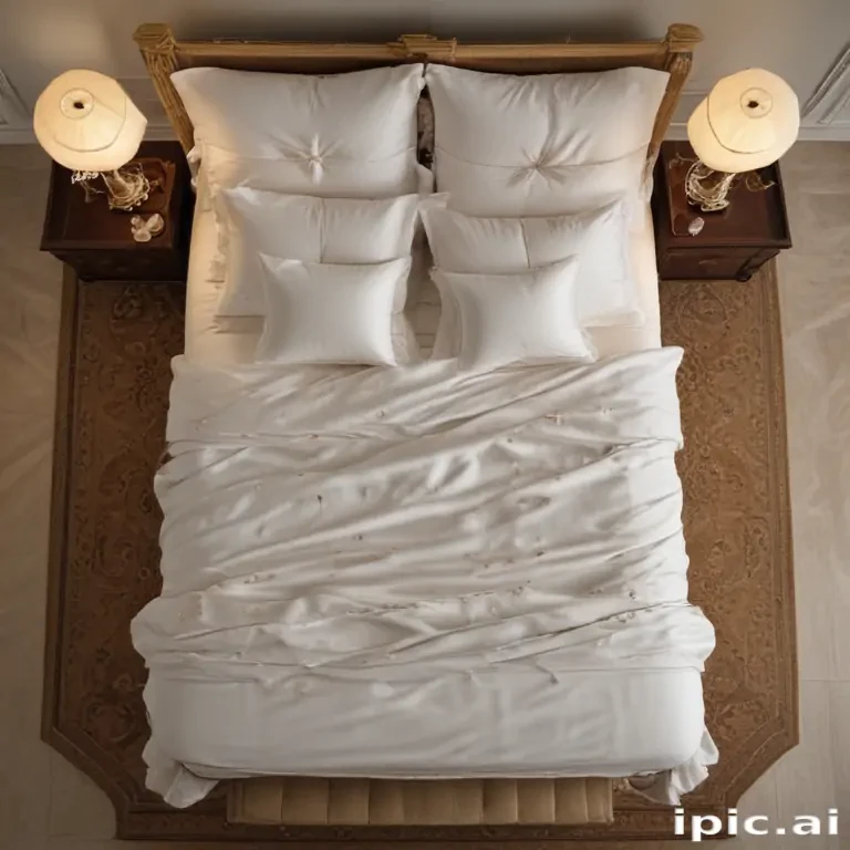 bed top view