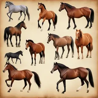 horses clip art