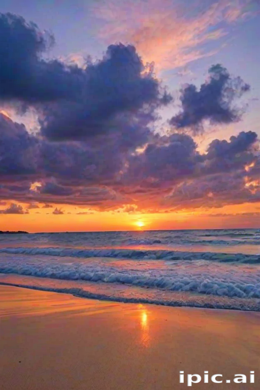 sunset on the beach backgrounds