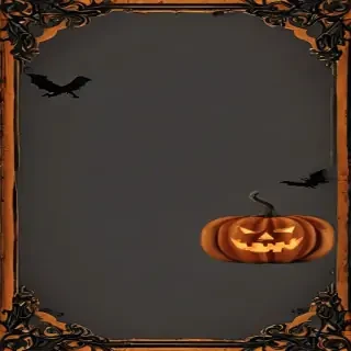 halloween border transparent