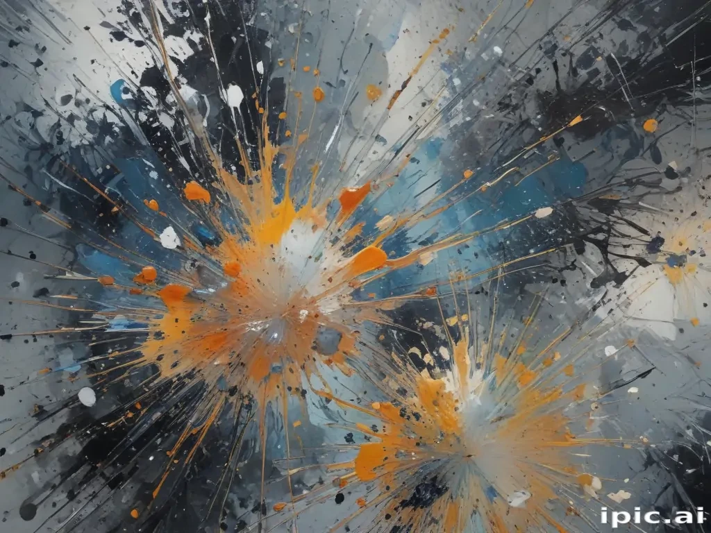 transparent paint splatter