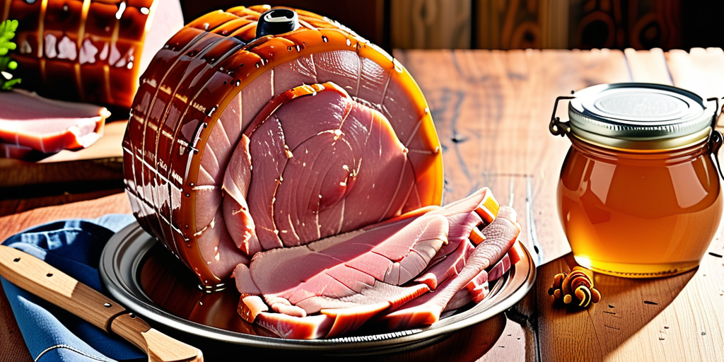 hickory honey ham in a can