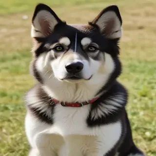 alaskan husky shepherd