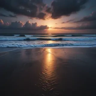 dark beach wallpaper