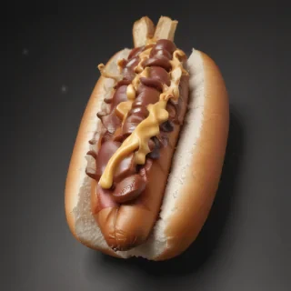 hot dog clipart black and white