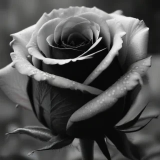 rose pictures in black and white
