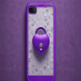 purple lock screen