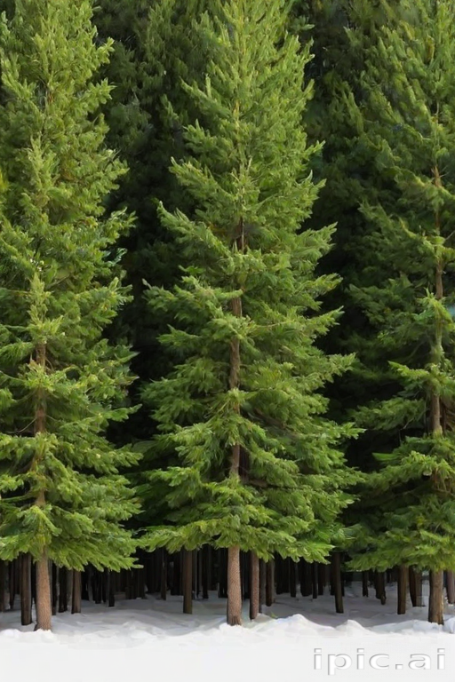 pine trees transparent background