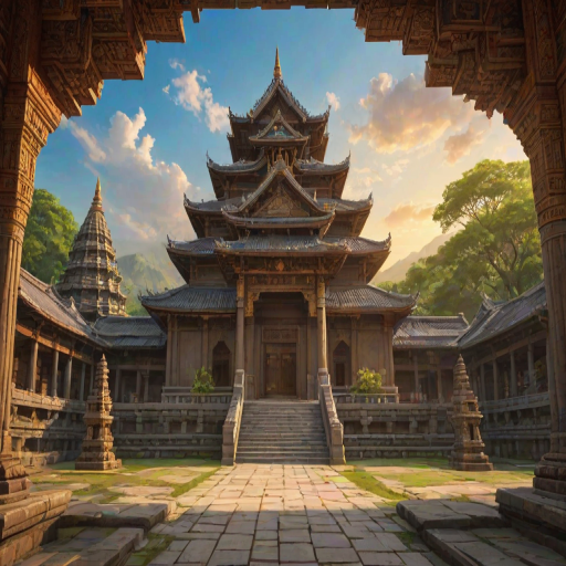 temple background