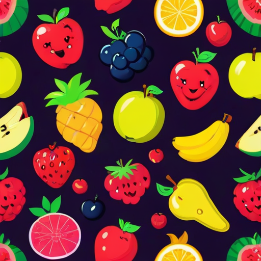 cartoon fruit