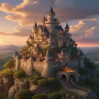 cartoon castle