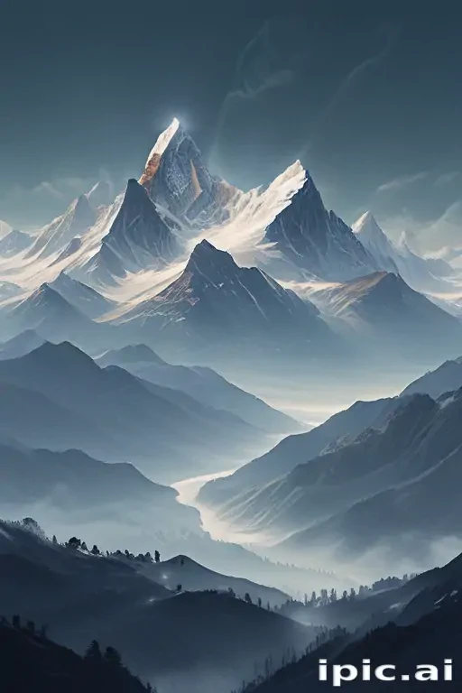 transparent mountains
