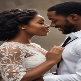 black couple holding hands