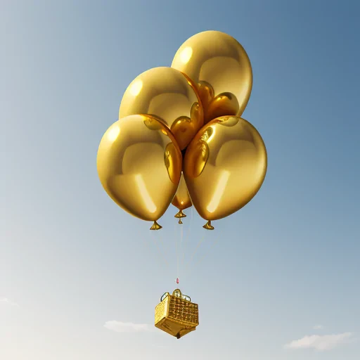 gold balloon png