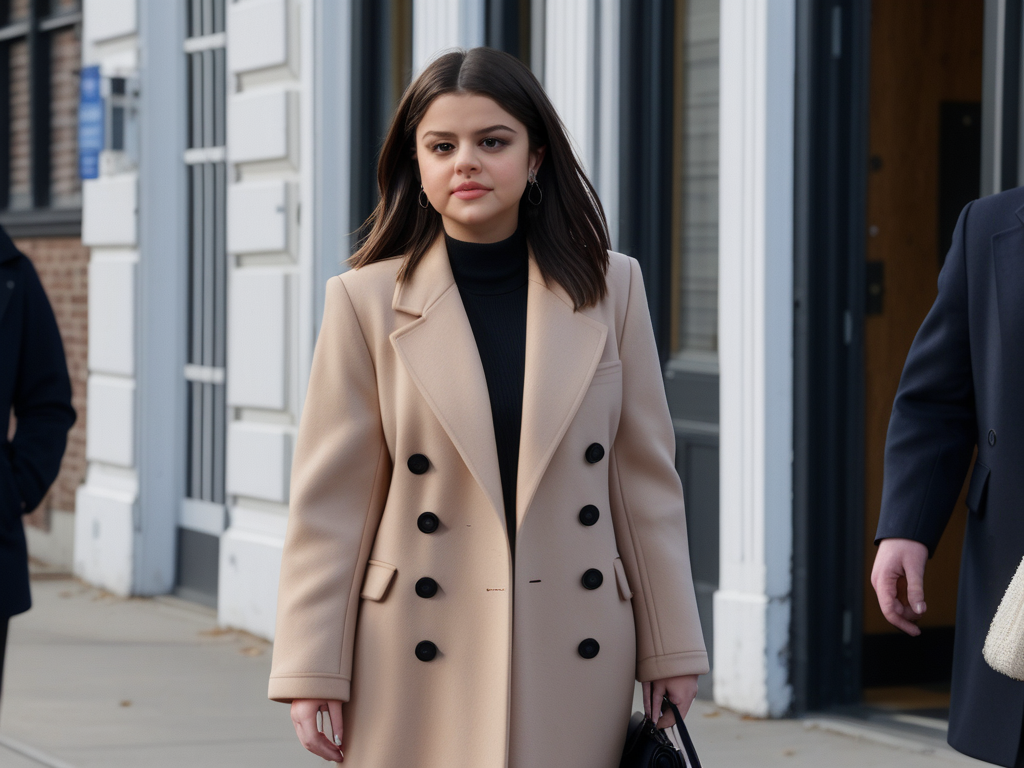 selena gomez coat only murders in the building