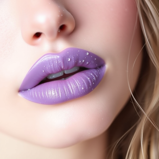 Frosted Lavender Dream lip style features a cool-toned purple with a subtle frost finish, perfect for those seeking an ethereal and otherworldly appearance