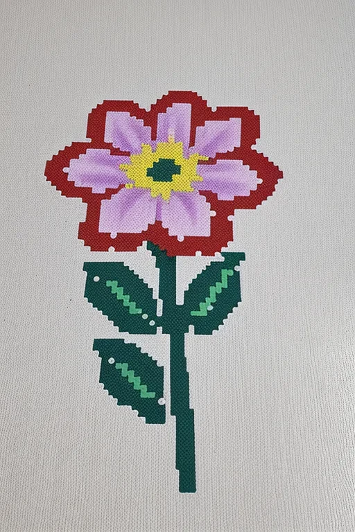 pixel flower