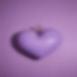 purple aesthetic heart