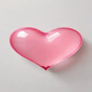 pink heart transparent