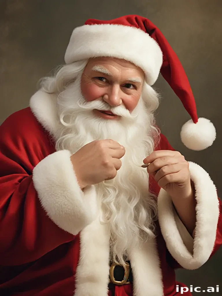 images of vintage santa