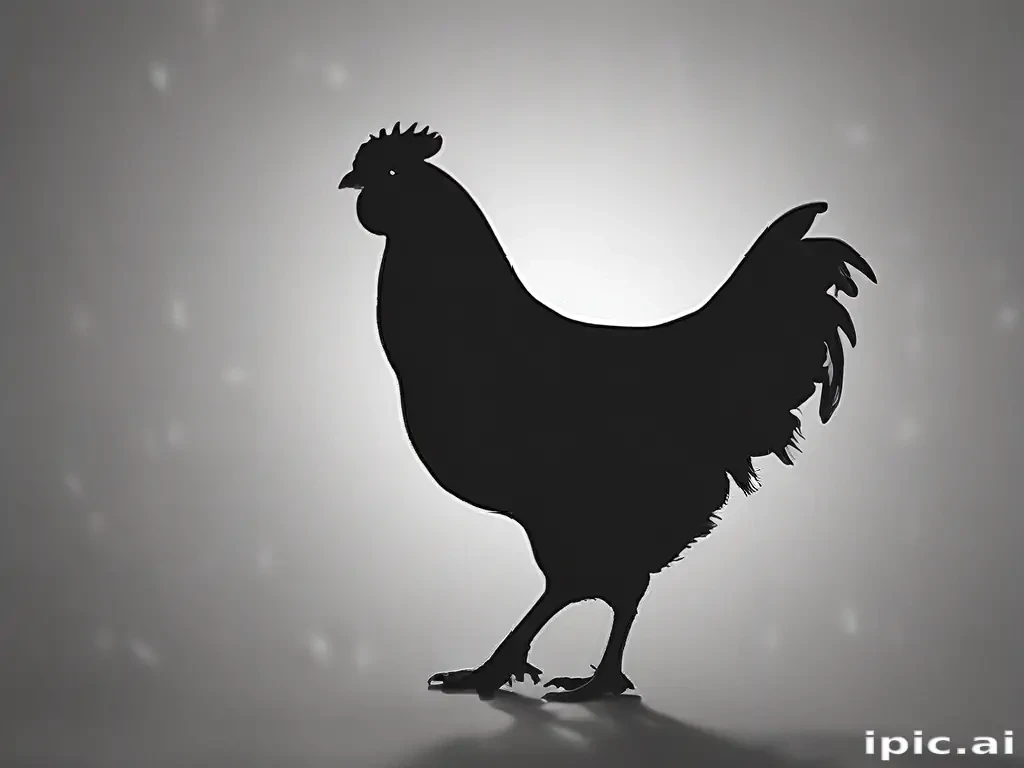 silhouette of a chicken