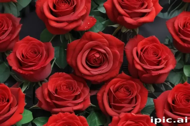 red roses aesthetic