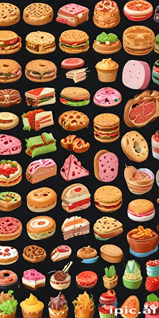 animated food