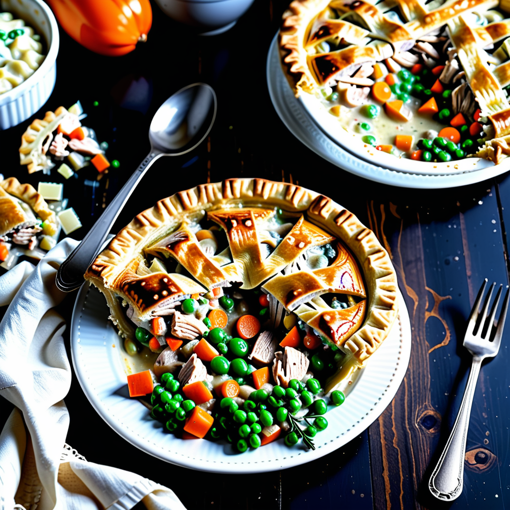 what goes with a chicken pot pie