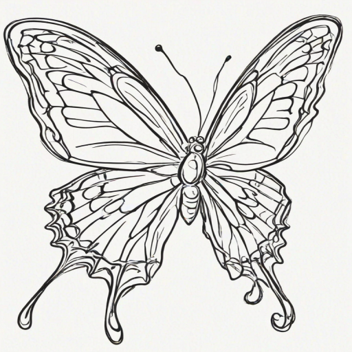 butterfly png outline