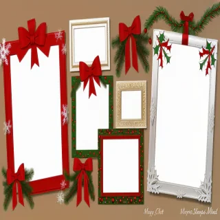 christmas clip art frames