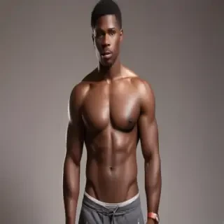 black male shirtless