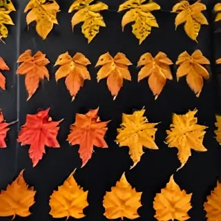 fall leaves aesthetic