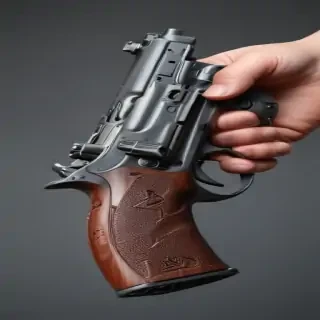 holding gun png