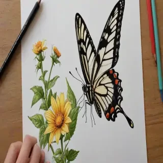pictures of butterflies to draw