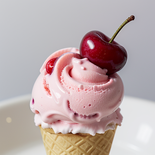 cherry on top of ice cream