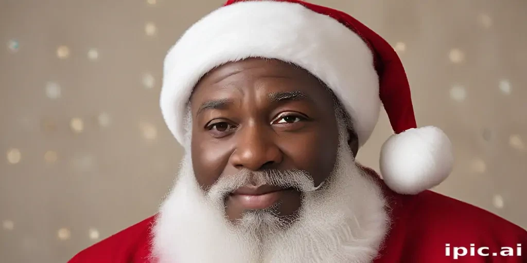 image of black santa