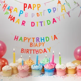 happy birthday transparent background