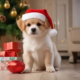 cute christmas dogs