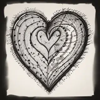 hand drawn heart